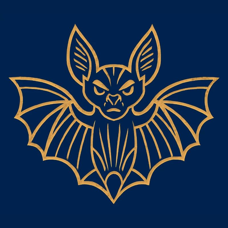 Conception de lignes de chauve-souris dorées