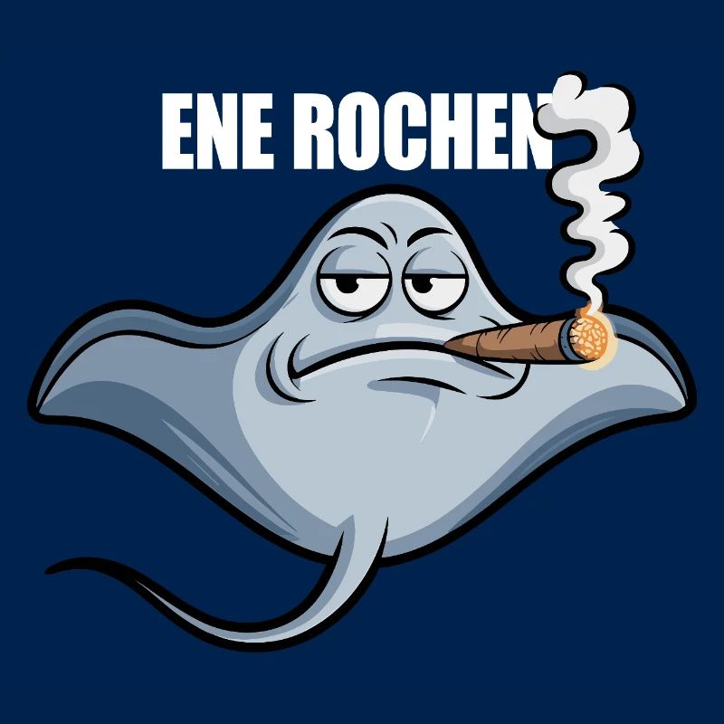 Ene Rochen Raucher Spruch Zigarette Kippe Rauchen