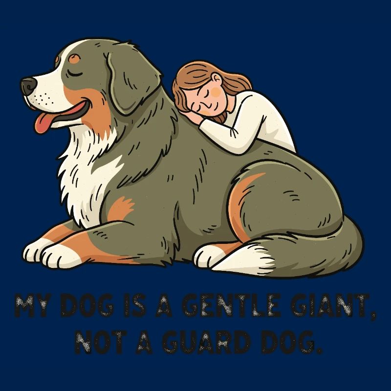 Mon chien est un gentil géant, pas un chien de garde.