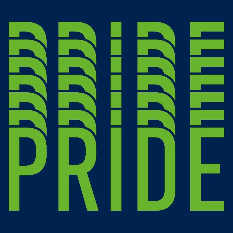 Lime Green Pride Text Design