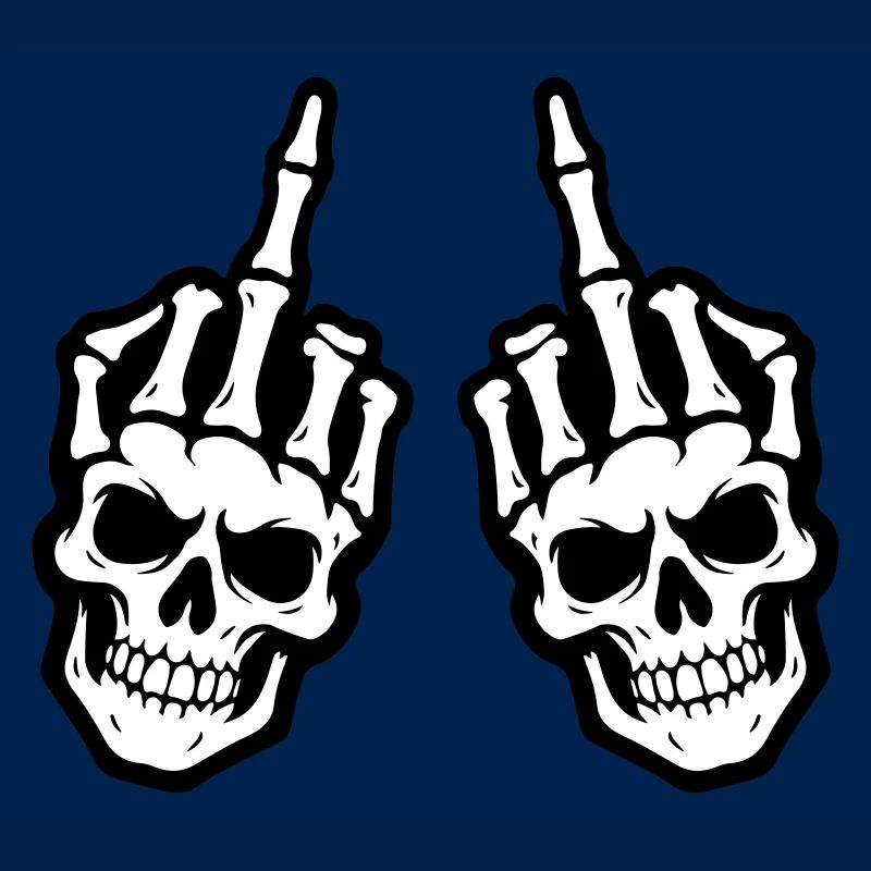 Middle Finger Skeleton Hand