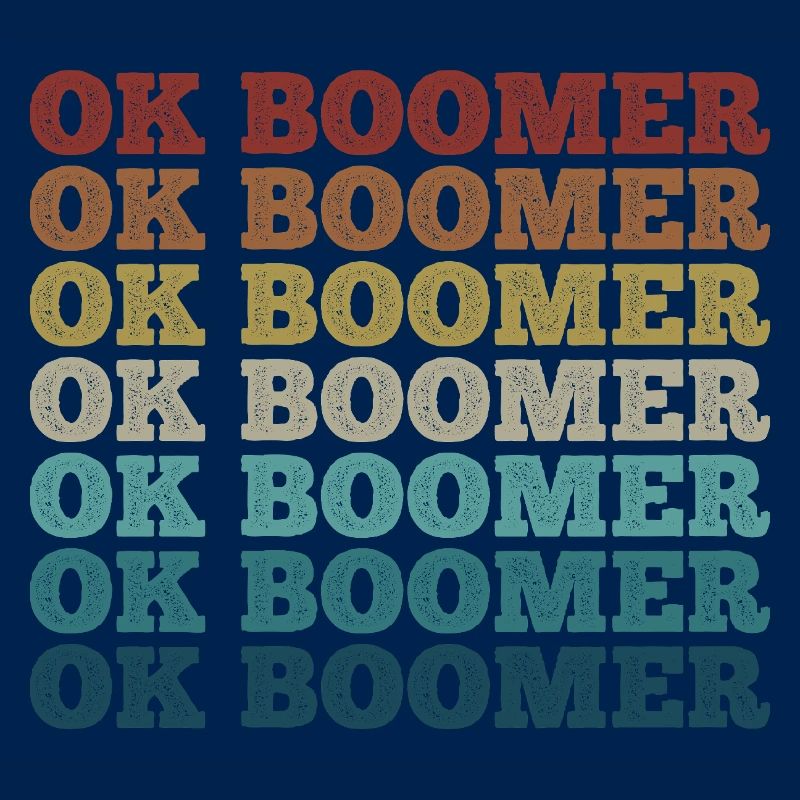 Retro Regenbogen Boomer