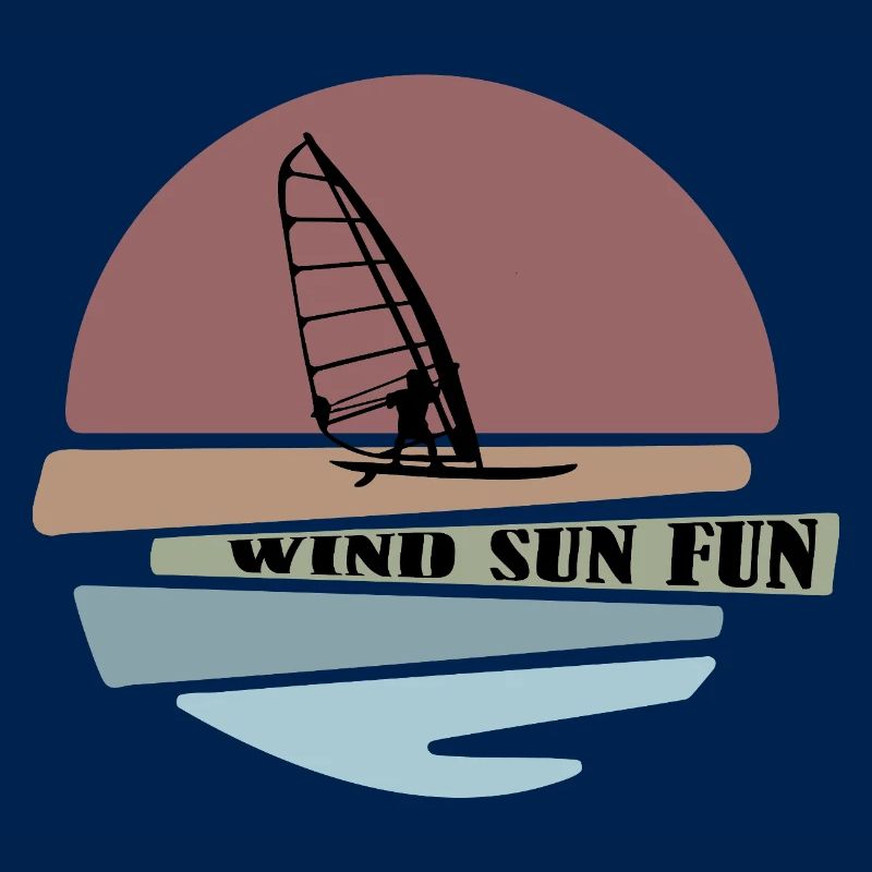 Windsurf coucher de soleil Fun Design