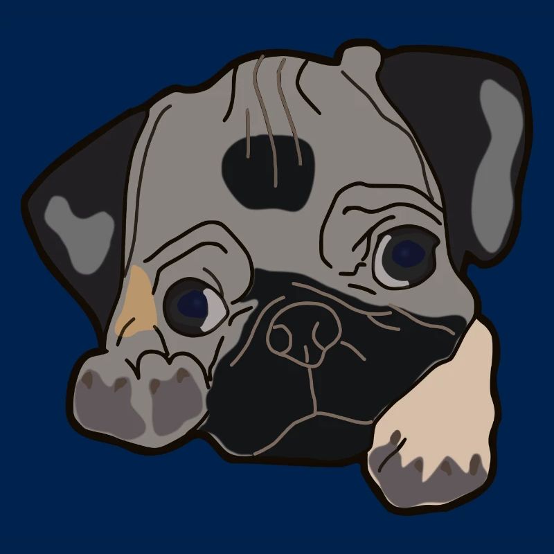 Mops Kopf Geschenk Idee