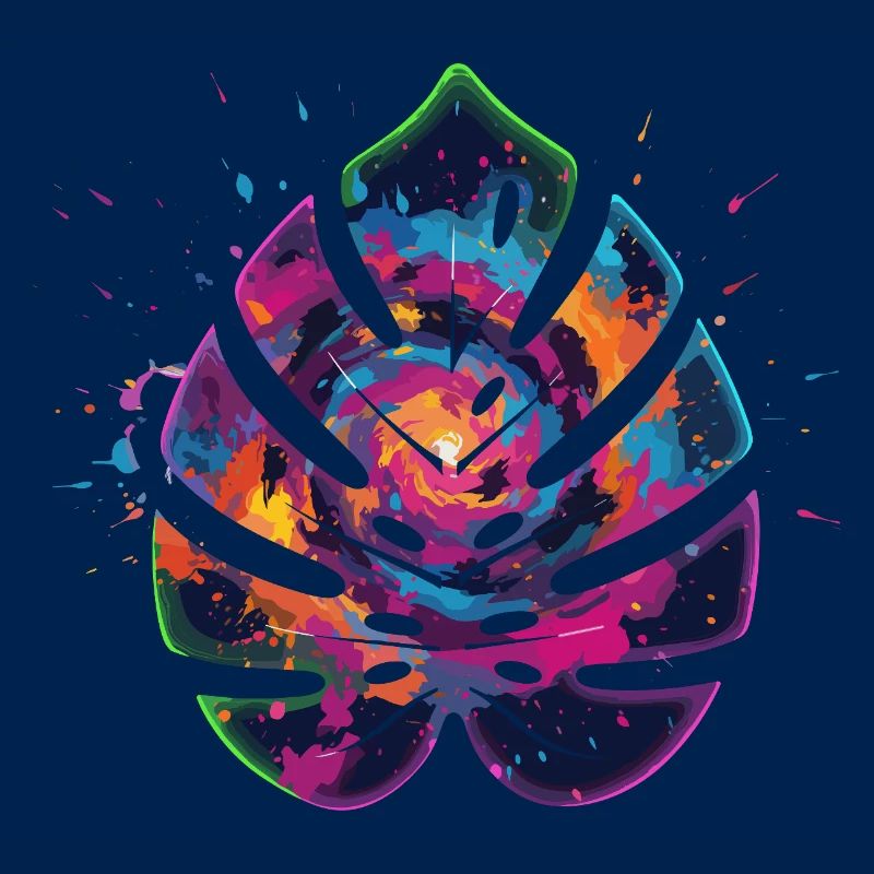 Conception de la feuille d’explosion de couleur