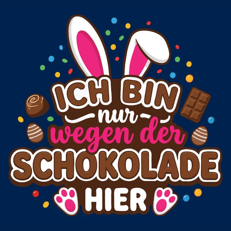 Ich bin nur wegen der Schokolade hier – Ostern