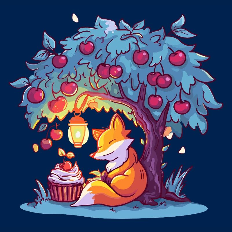 Cherry tree fox at lantern