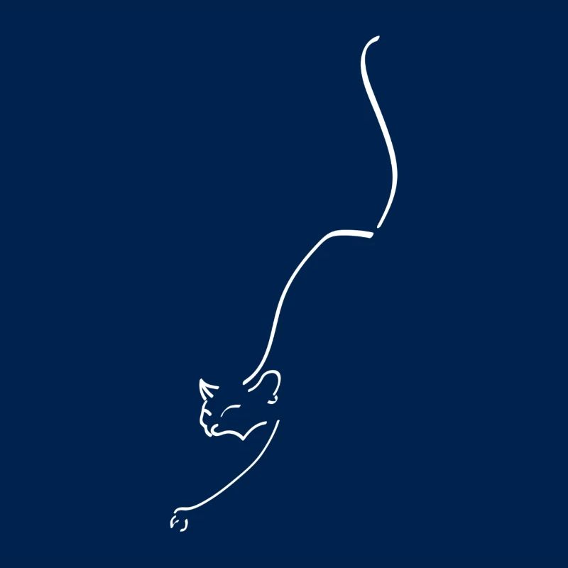 Cat One Line White - Cat Oneline White
