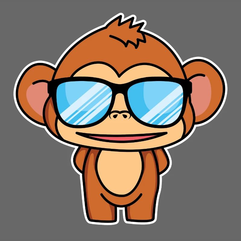 Clever little monkey - design