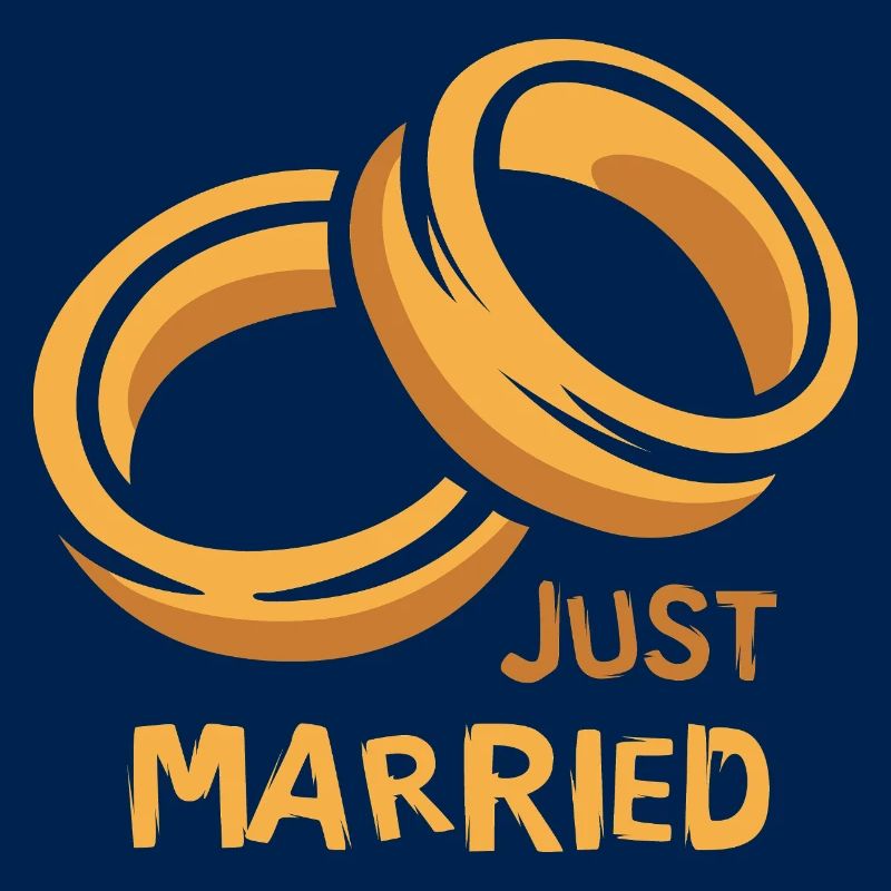 Just Married Ringe Hochzeit Liebe