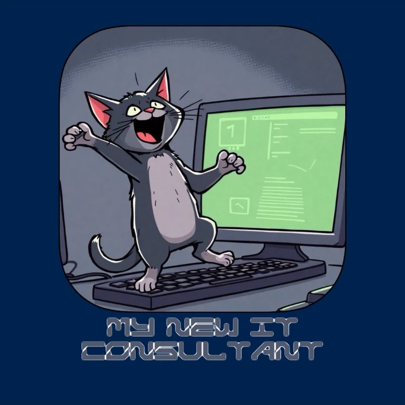 IT-Katze am Computer