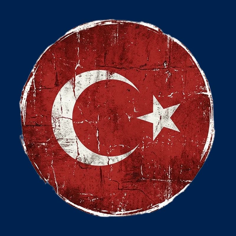 Conception du cercle du drapeau turc