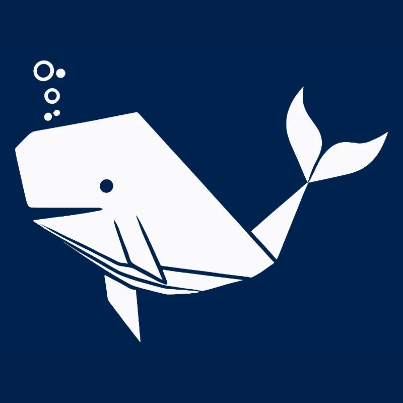 Polygone de baleine - Conception minimaliste de créature marine