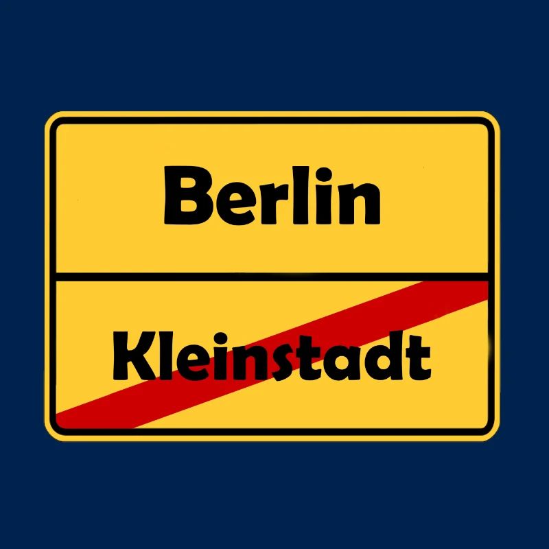 Umzug nach Berlin! Ortsschild Design.