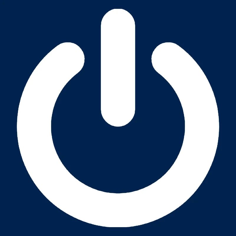 Bouton d'alimentation blanc