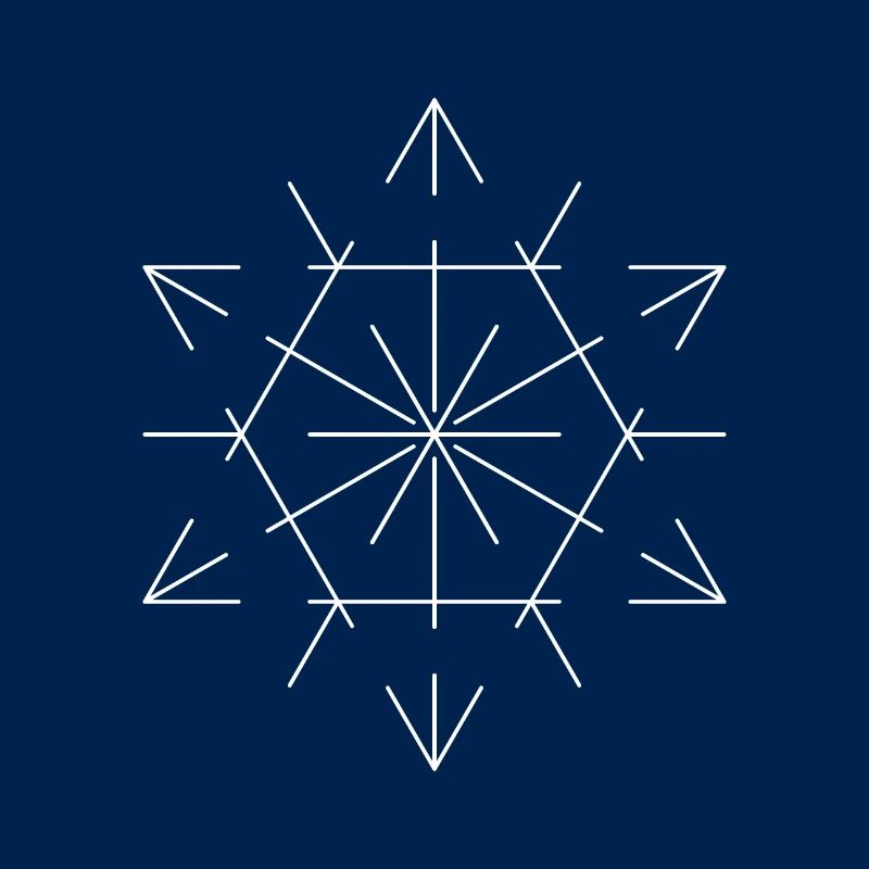 Minimalist hexagon