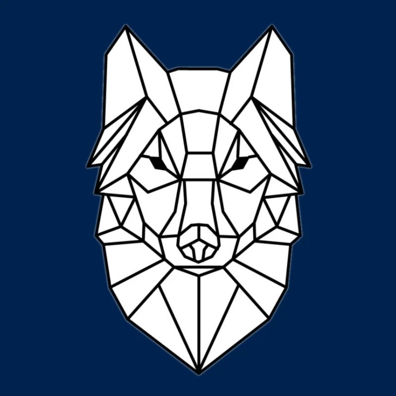 Schlichtes Wolfkopf Design
