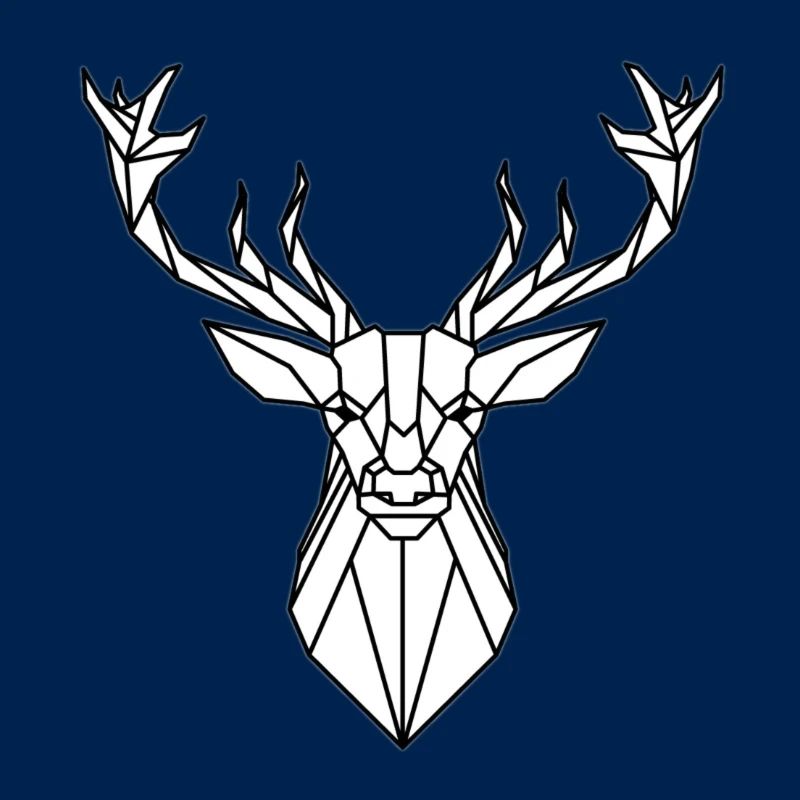 Conception de tête de cerf simple
