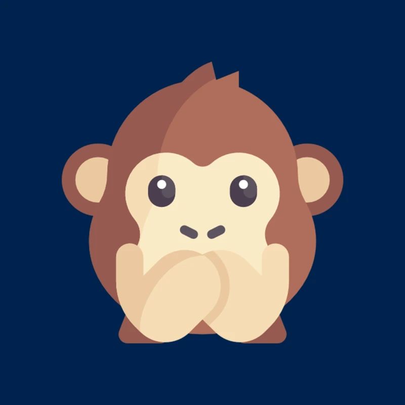 cute monkey emoticon