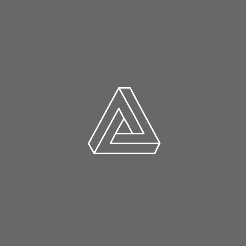 Illusion icon! Magic triangle