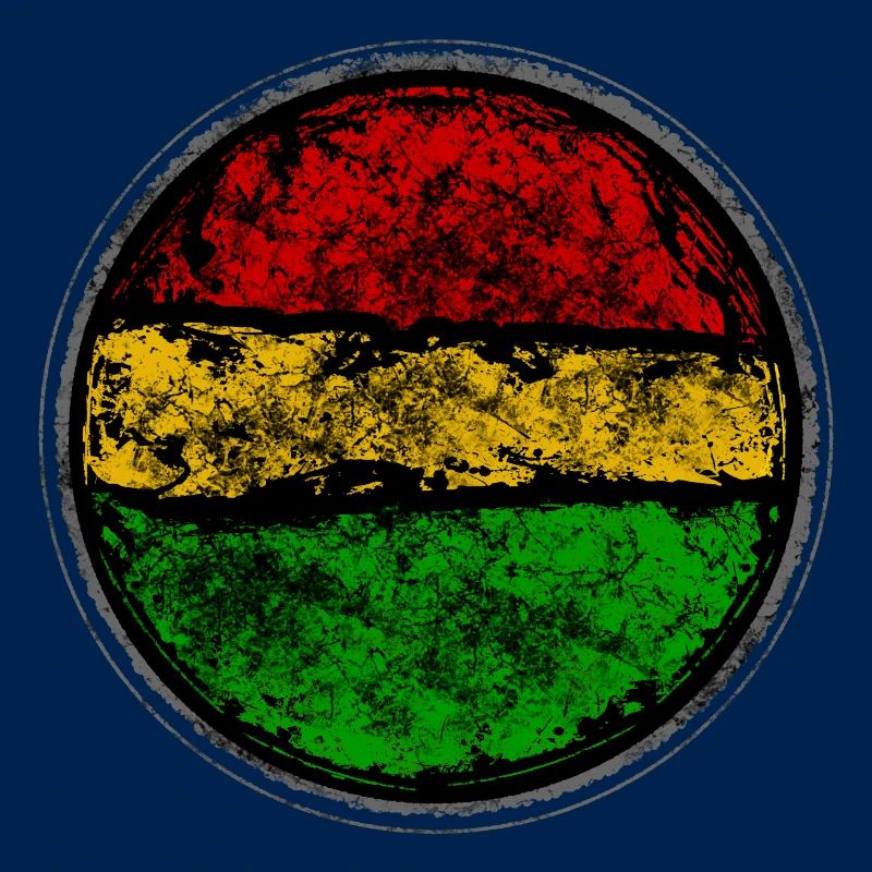 Abstraktes Retro Reggae Flag Design