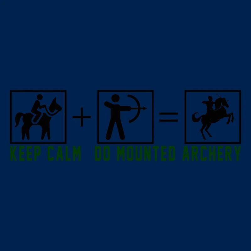 Keep Calm Do Mounted Archery - black
