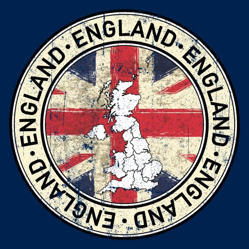 UK-Karten-Flaggenemblem