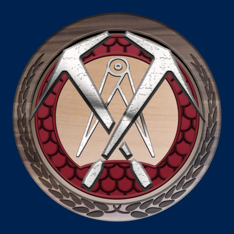 Handwerk Dachdecker Emblem