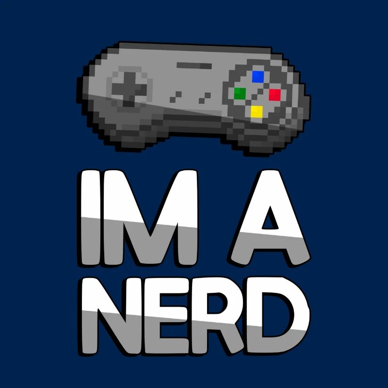IM A NERD + SNES Controller - Gaming