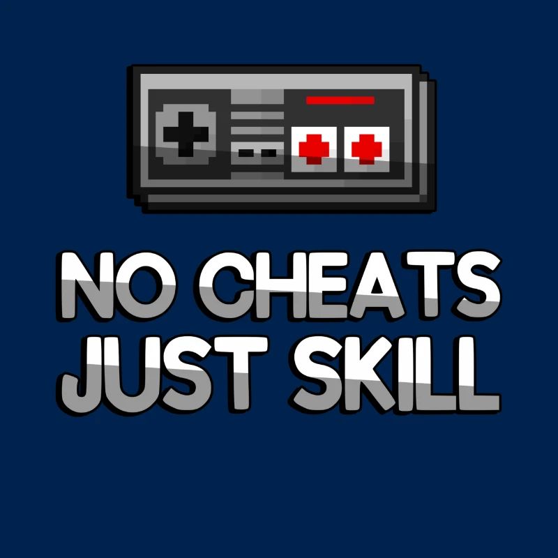NO CHEATS JUST SKILL + NES Controller - Gaming