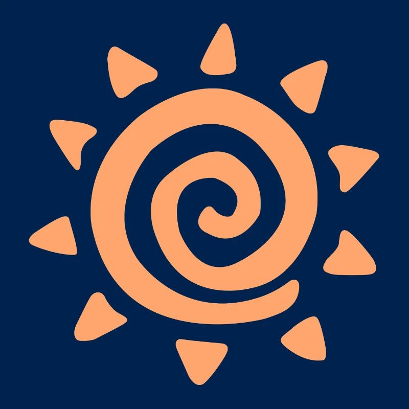 Einfaches Sonnenlogo