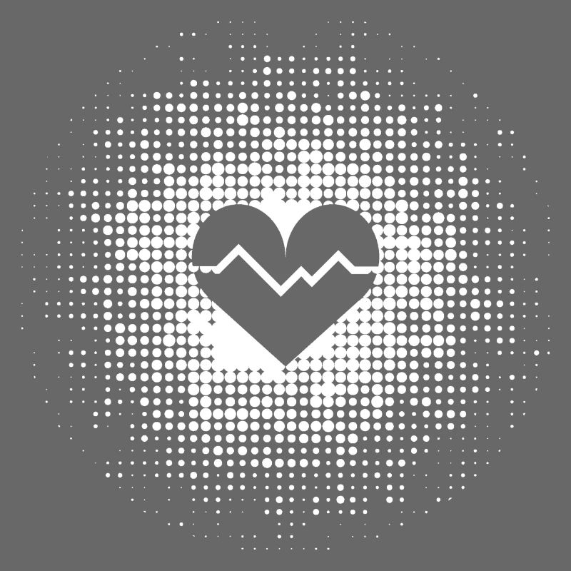 Heart in Points Background