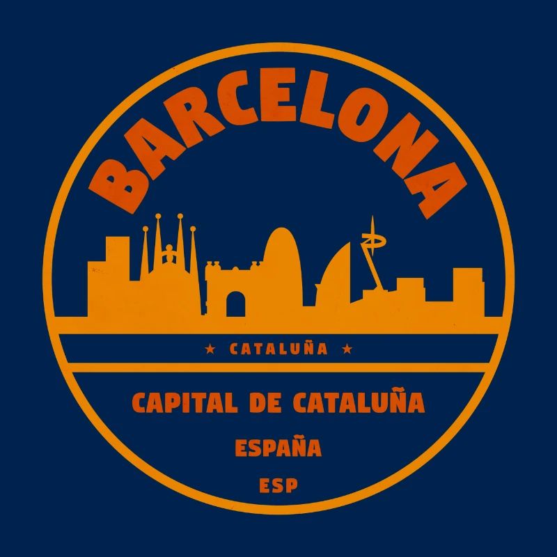 Emblème de la Skyline de Barcelone