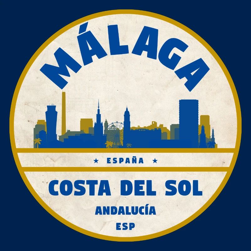 Style côtier de la Skyline de Malaga