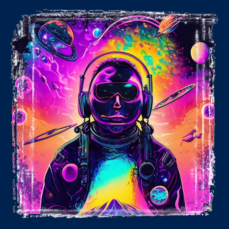 Astronaute néon au Cosmic Psychedelic