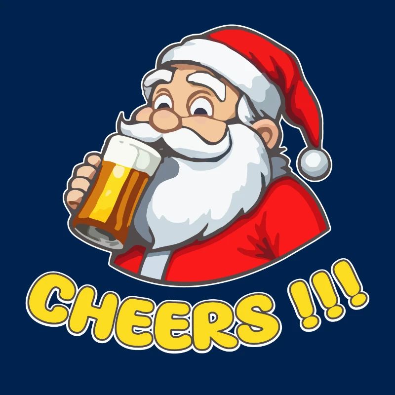 Weihnachtsmann mit Bier Cheers!!!