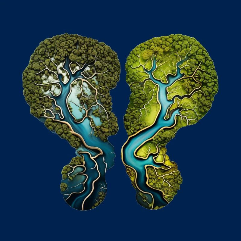 Climate Change Lungs Forest River Environment Shirt