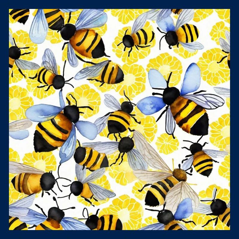 Les abeilles (aquarelle)