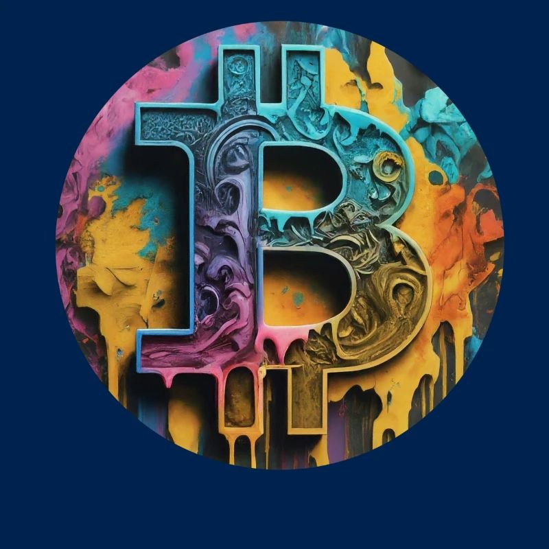 Bitcoin graffiti: Colorful and rebellious