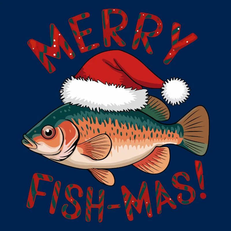 Conception de Noël de poisson festif