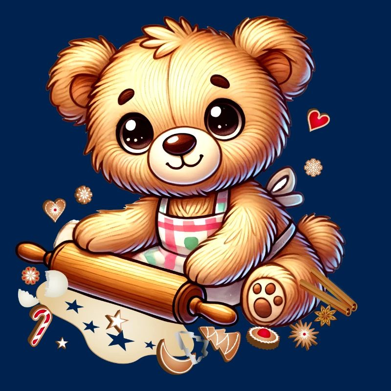 Cuisson de Noël Teddy – Douce joie festive