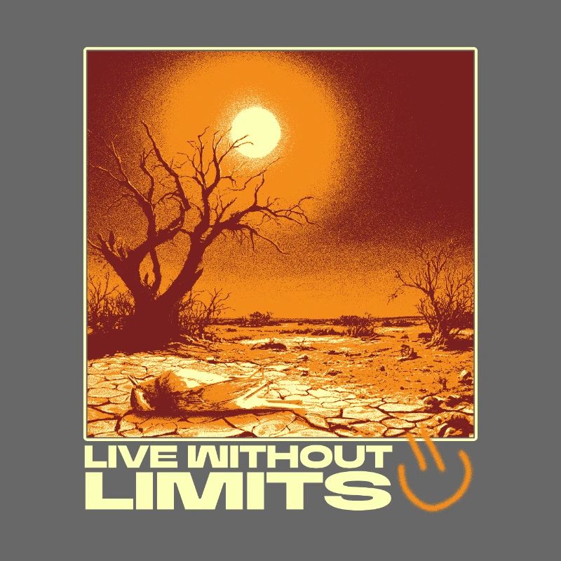 Live Without Limits – Surreal Desert Scene