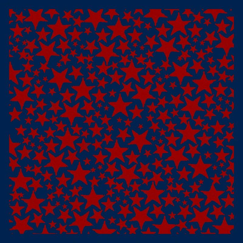 Red star pattern on dark background