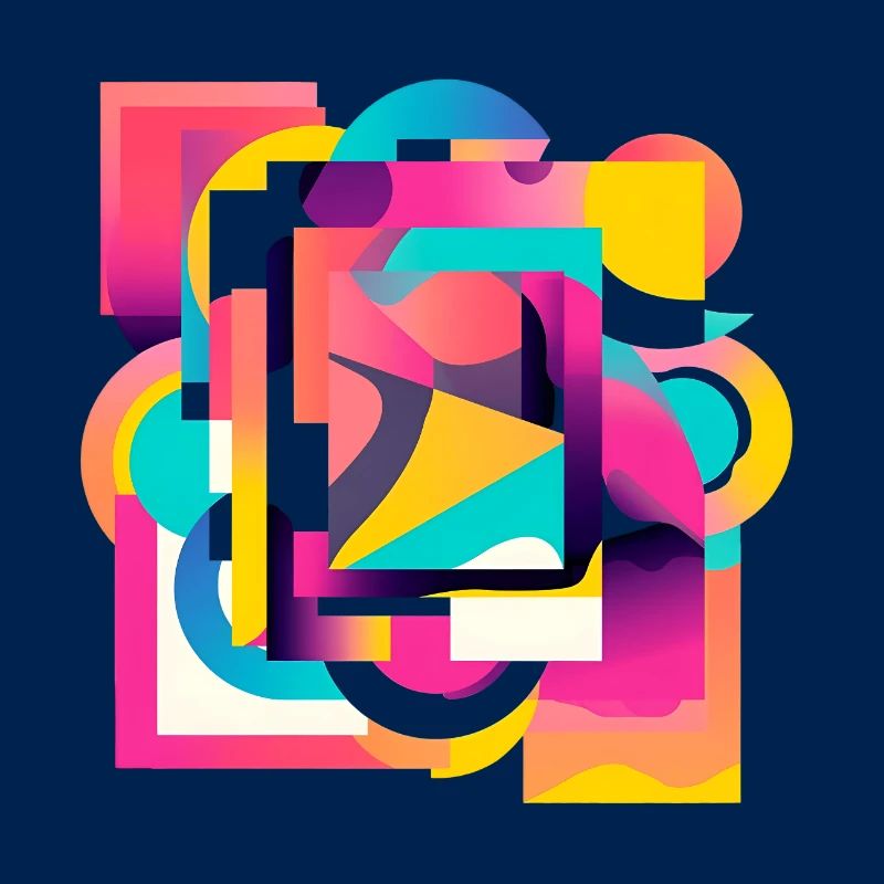 Kaleidoscopic Color Geometry Abstract