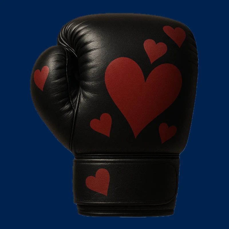Boxhandschuh mit Herzen