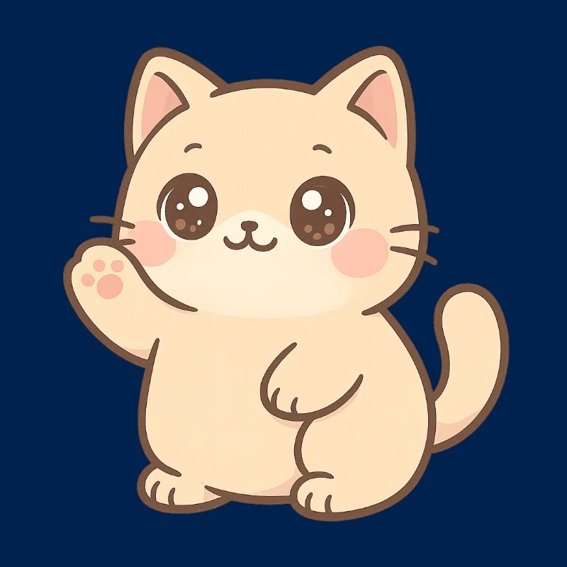Conception du Wavening de chatons Kawaii