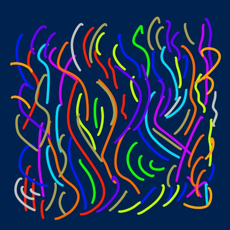 La couleur coule sur le néant