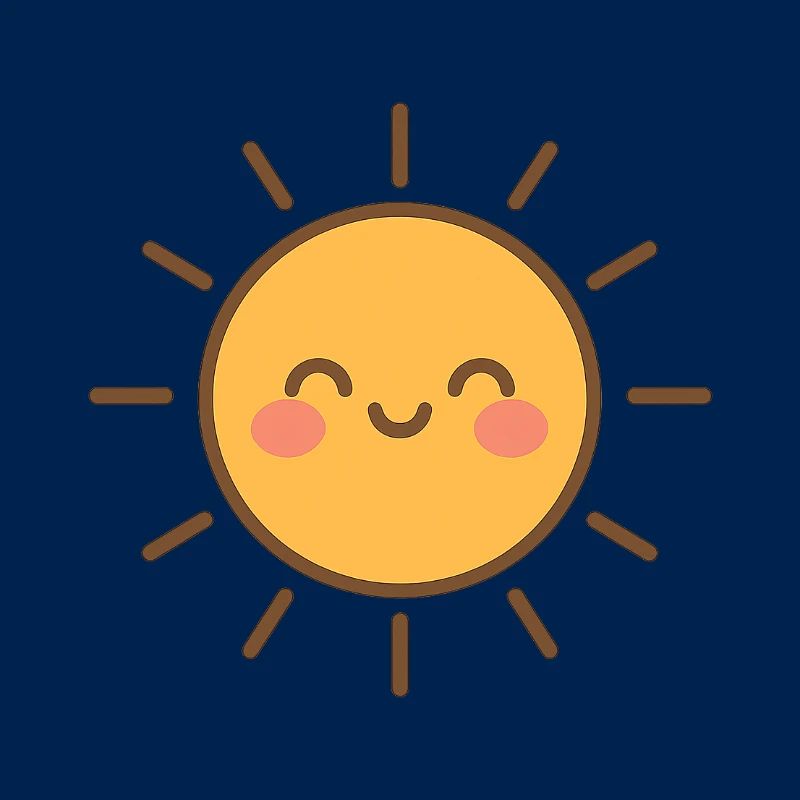 Sonne Süßes Lächeln