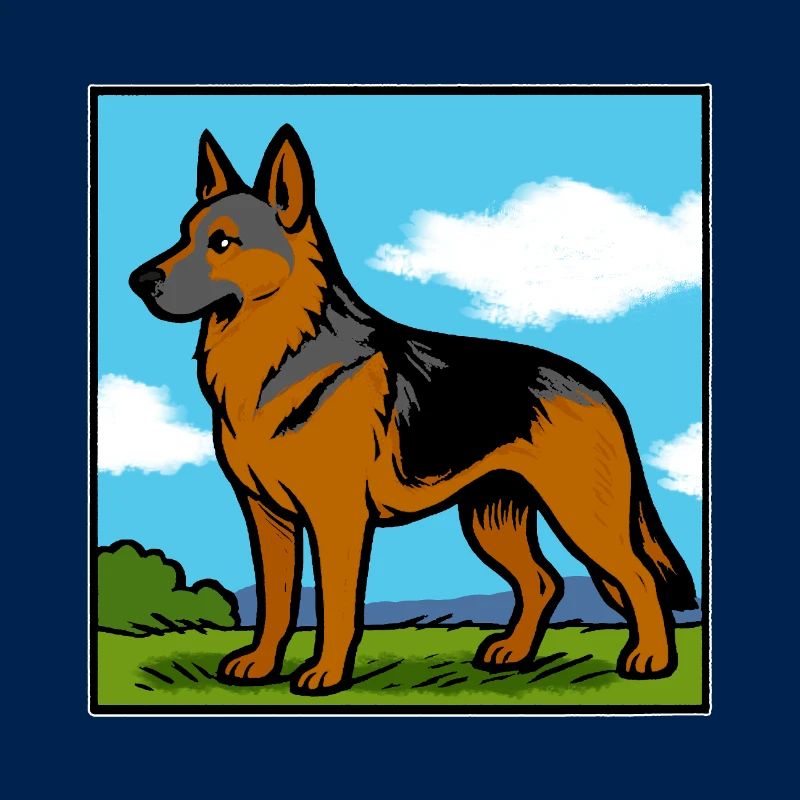 Deutscher Schäferhund Rassehund Geschenk