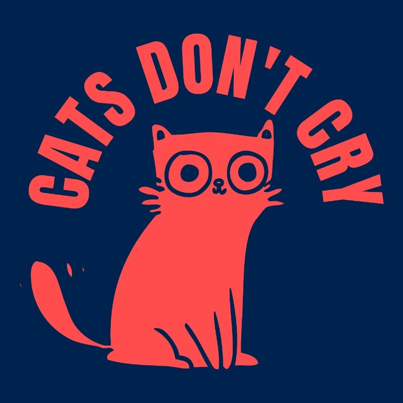Les chats ne pleurent pas Chat stylé graphique »